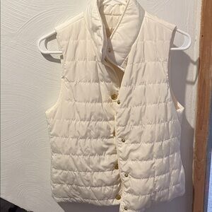 MICHAEL Michael Kors Cream Quilted Vest